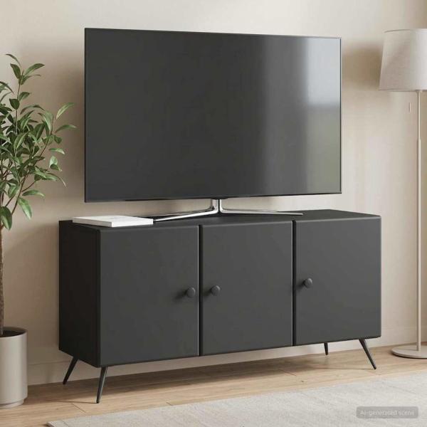 ARDEBO.de - TV-Schränk Schwarz 99 x 34,5 x 50 cm Holzwerkstoff