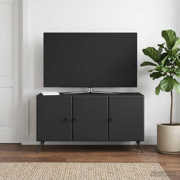TV-Schränk Schwarz 99 x 34,5 x 50 cm Holzwerkstoff