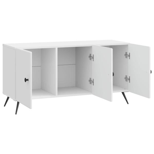 TV-Schränk Hochglanz Weiß 99 x 34,5 x 50 cm Holzwerkstoff