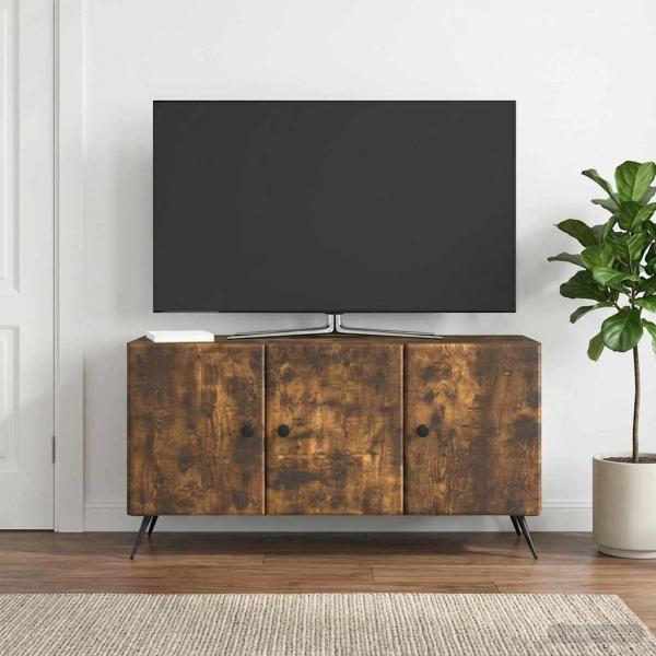 ARDEBO.de - TV-Schränk Geräucherte Eiche 99 x 34,5 x 50 cm Holzwerkstoff