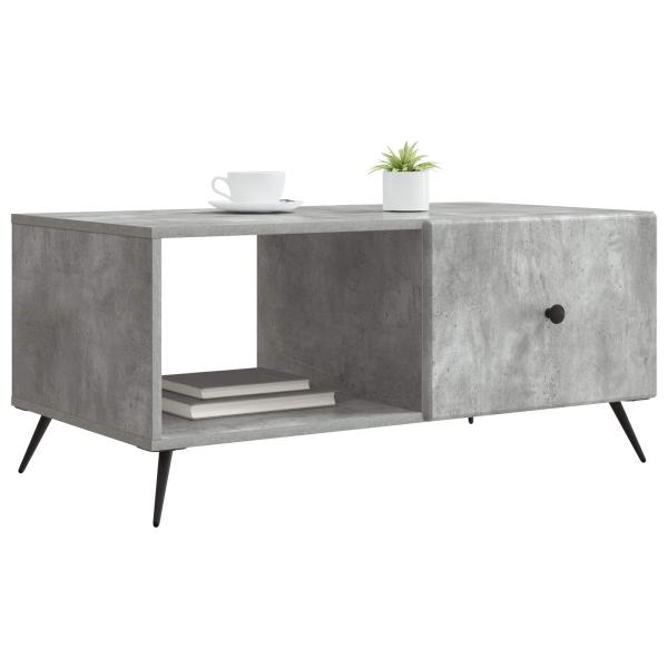 Couchtisch Betongrau 90 x 50 x 40 cm Holzwerkstoff