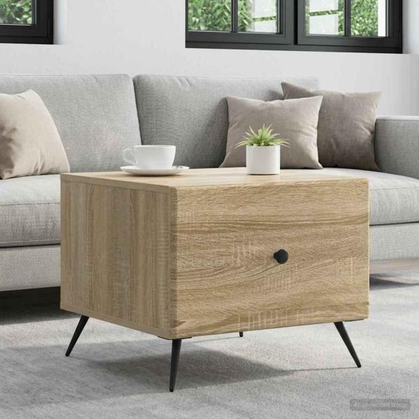 ARDEBO.de - Couchtisch Sonoma-Eiche 49 x 50 x 40 cm Holzwerkstoff