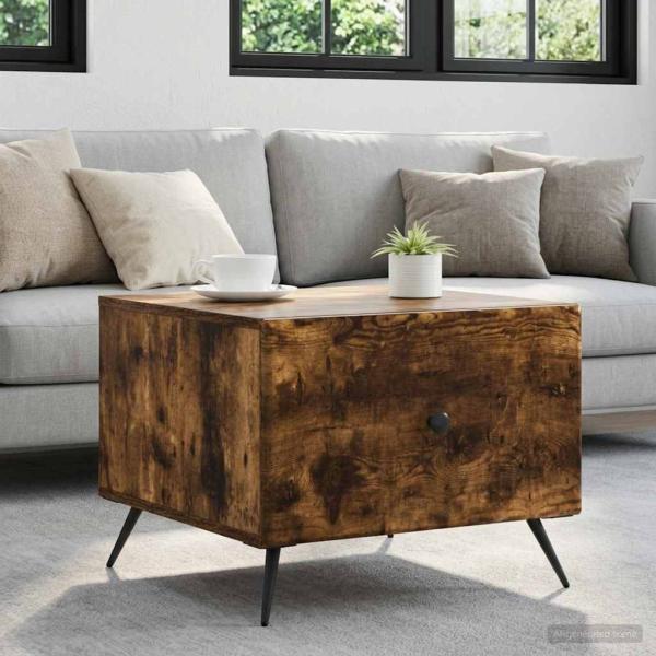ARDEBO.de - Couchtisch Räuchereiche 49 x 50 x 40 cm Holzwerkstoff