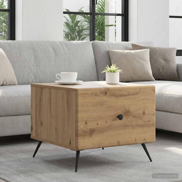 ARDEBO.de - Couchtisch Artisan-Eiche 49 x 50 x 40 cm Holzwerkstoff