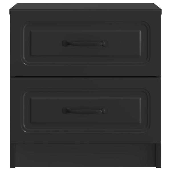 Nachttisch Schwarz 43 x 34,5 x 44,5 cm Holzwerkstoff