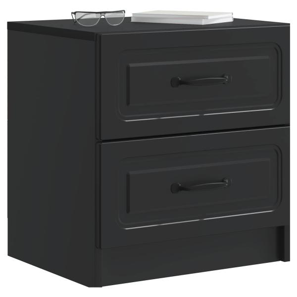 Nachttisch 2 Stk. Schwarz 43 x 34,5 x 44,5 cm Holzwerkstoff