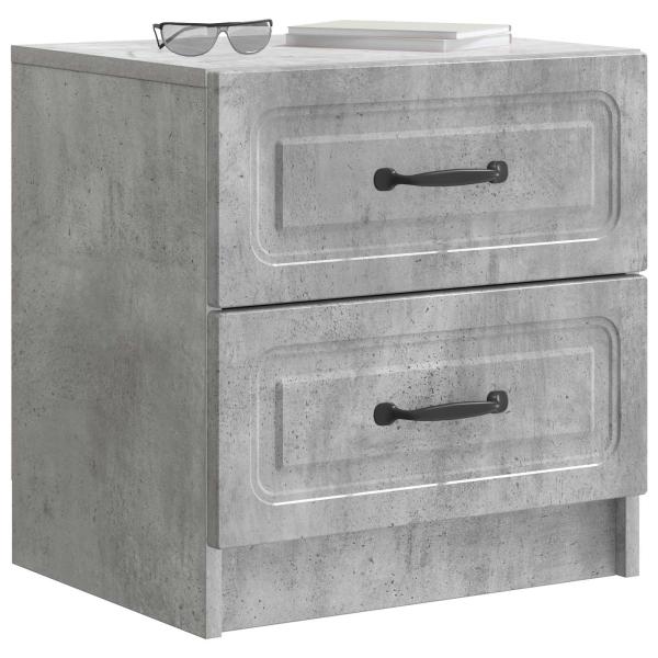 Nachttisch Betongrau 43 x 34,5 x 44,5 cm Holzwerkstoff