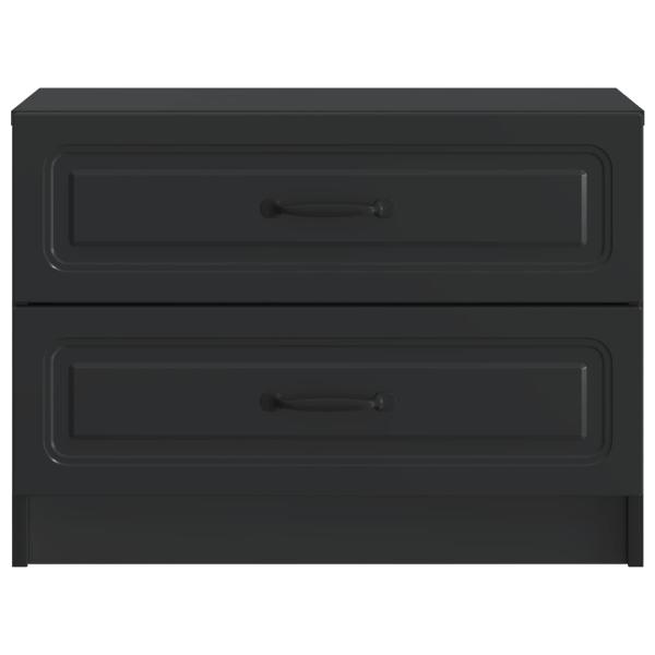 Nachttisch Schwarz 62 x 34,5 x 44,5 cm Holzwerkstoff