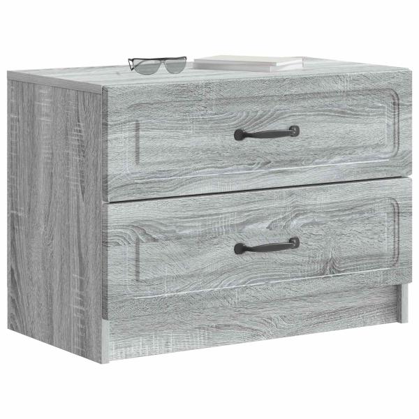 Nachttisch Sonoma-Grau 62 x 34,5 x 44,5 cm Holzwerkstoff