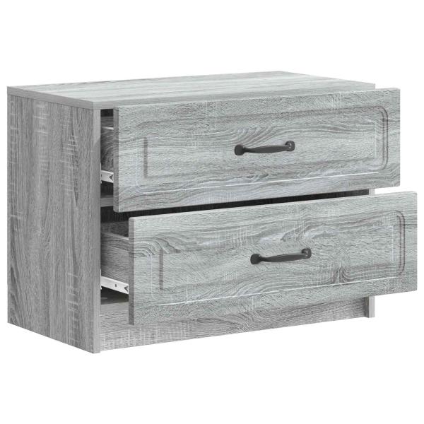 Nachttisch Sonoma-Grau 62 x 34,5 x 44,5 cm Holzwerkstoff