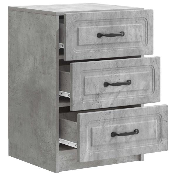 Nachttisch Betongrau 43 x 41 x 63,5 cm Holzwerkstoff