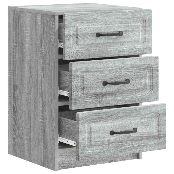Nachttisch Sonoma-Grau 43 x 41 x 63,5 cm Holzwerkstoff
