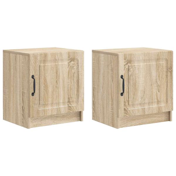 Nachttisch 2 Stk. Sonoma-Eiche 43 x 34,5 x 47 cm Holzwerkstoff