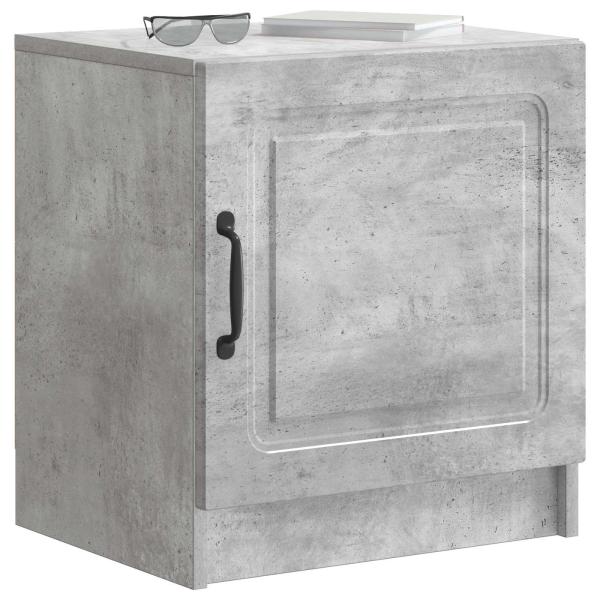 Nachttisch 2 Stk. Betongrau 43 x 34,5 x 47 cm Holzwerkstoff