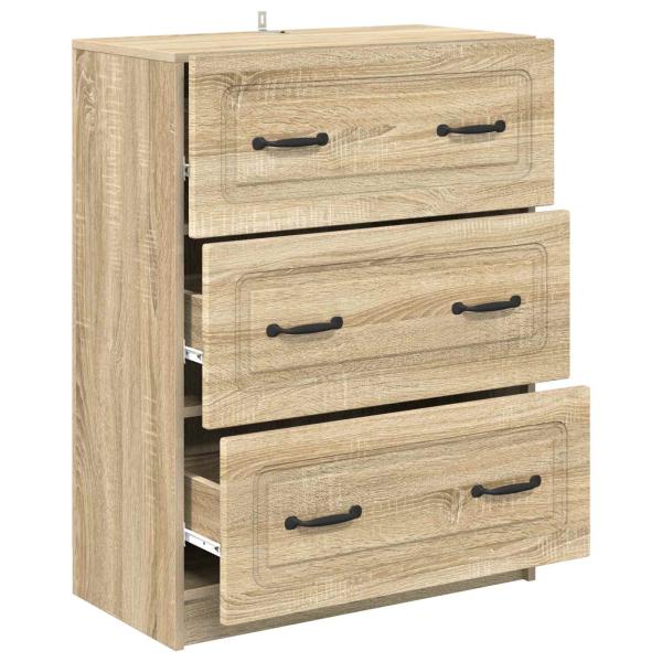 Schubladenschrank Sonoma-Eiche 66 x 34,5 x 87 cm Holzwerkstoff