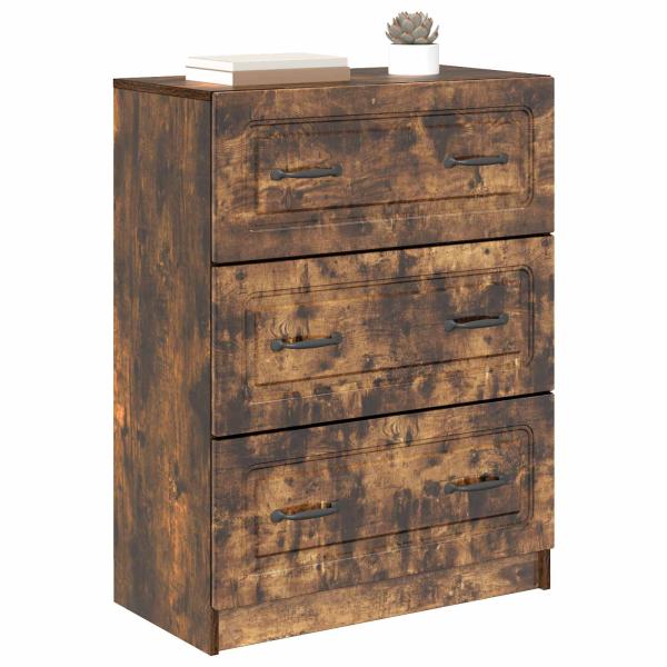 Schubladenschrank Geräucherte Eiche 66 x 34,5 x 87 cm