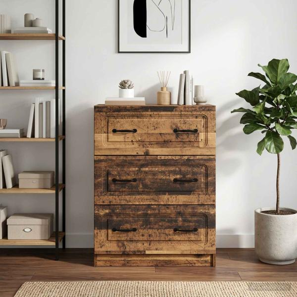 ARDEBO.de - Schubladenschrank Altholz 66 x 34,5 x 87 cm Holzwerkstoff