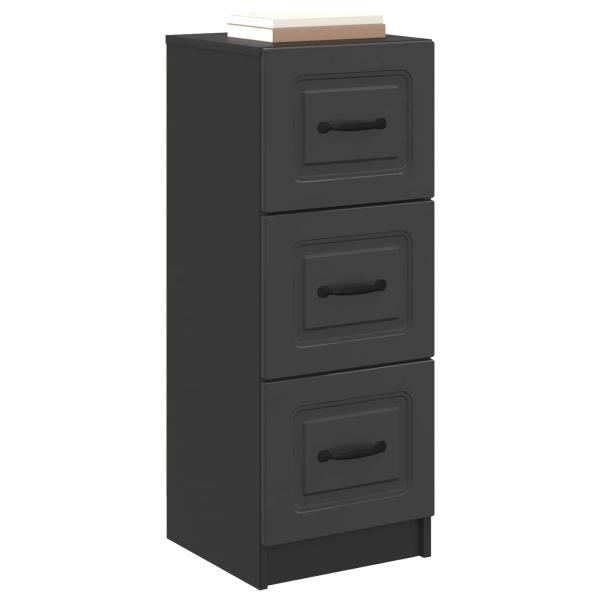Schubladenschrank Schwarz 33 x 34,5 x 87 cm Holzwerkstoff