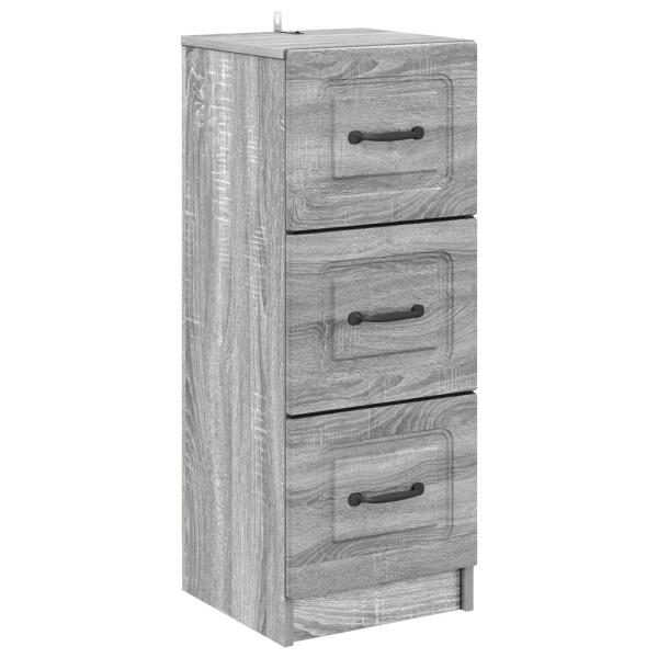 Schubladenschrank Graues Sonoma 33 x 34,5 x 87 cm Holzwerkstoff