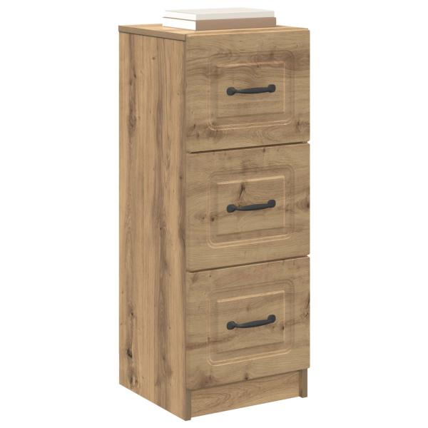 Schubladenschrank 33 x 34,5 x 87 cm Holzwerkstoff Artisan-Eiche