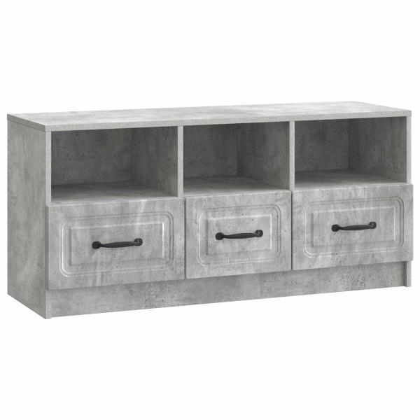 TV-Schränk Betongrau 102 x 34,5 x 47 cm Holzwerkstoff