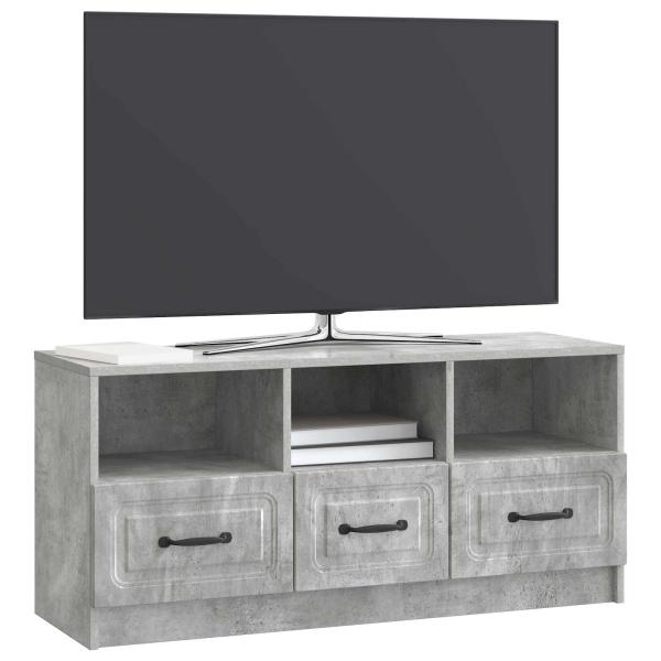 TV-Schränk Betongrau 102 x 34,5 x 47 cm Holzwerkstoff