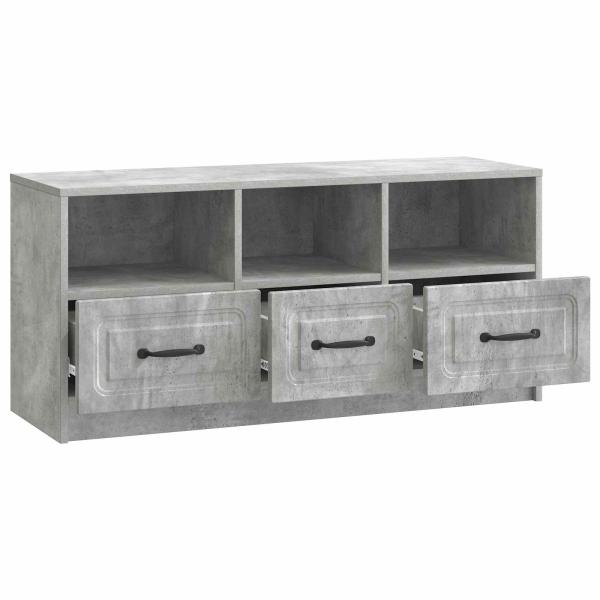 TV-Schränk Betongrau 102 x 34,5 x 47 cm Holzwerkstoff