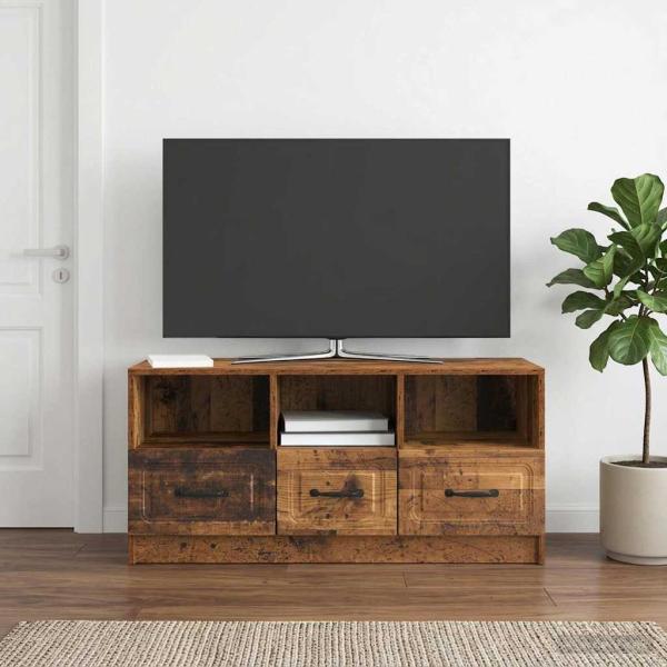 TV-Schränk Altholz 102 x 34,5 x 47 cm Holzwerkstoff