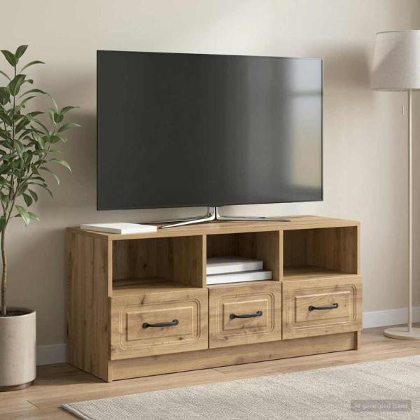 ARDEBO.de - TV-Schränk 102 x 34,5 x 47 cm Artisan-Eiche Holzwerkstoff