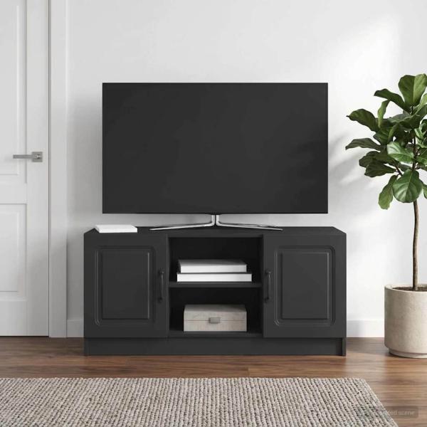 ARDEBO.de - TV-Schränk Schwarz 102 x 34,5 x 47 cm Holzwerkstoff