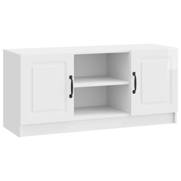 TV-Schränk Hochglanz Weiß 102 x 34,5 x 47 cm Holzwerkstoff