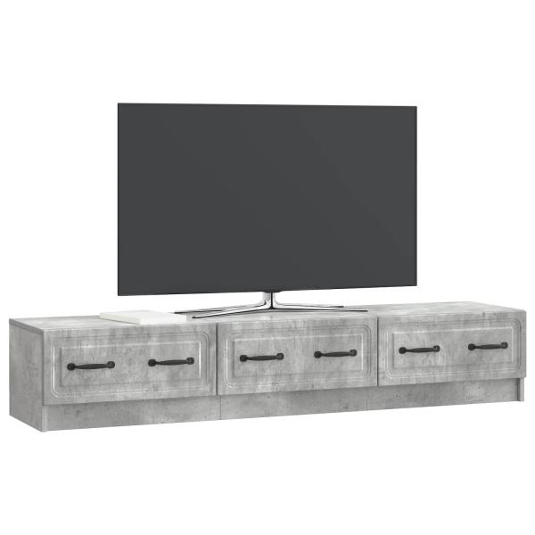 TV-Schränk 147 x 34,5 x 27 cm Betongrau Holzwerkstoff