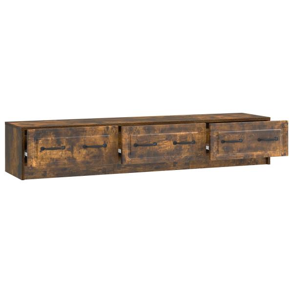 TV-Schränk 147 x 34,5 x 27 cm Räuchereiche Holzwerkstoff