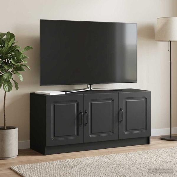 ARDEBO.de - TV-Schränk Schwarz 99 x 34,5 x 47 cm Holzwerkstoff