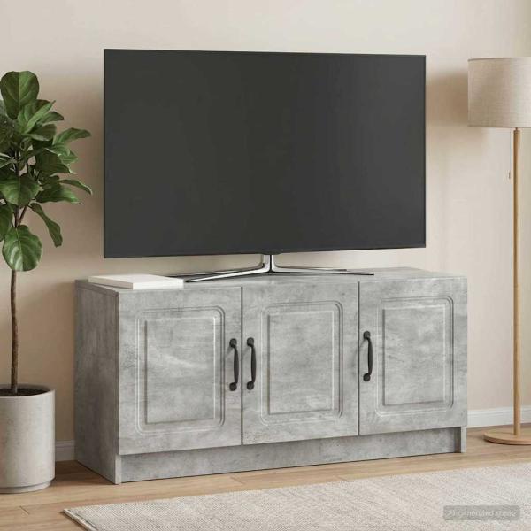 ARDEBO.de - TV-Schränk Betongrau 99 x 34,5 x 47 cm Holzwerkstoff