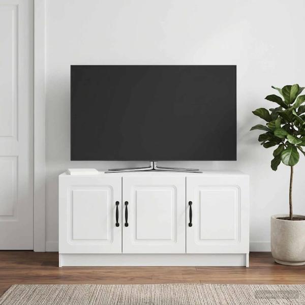ARDEBO.de - TV-Schränk Hochglanz Weiß 99 x 34,5 x 47 cm Holzwerkstoff