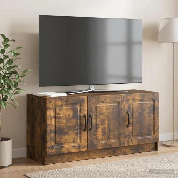 ARDEBO.de - TV-Schränk Geräucherte Eiche 99 x 34,5 x 47 cm Holzwerkstoff