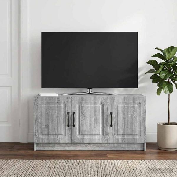 ARDEBO.de - TV-Schränk Graues Sonoma 99 x 34,5 x 47 cm Holzwerkstoff