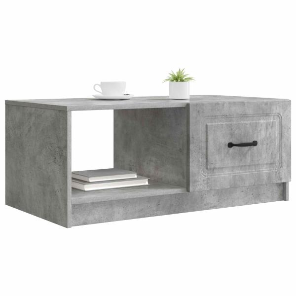 Couchtisch Betongrau 90 x 50 x 37 cm Holzwerkstoff