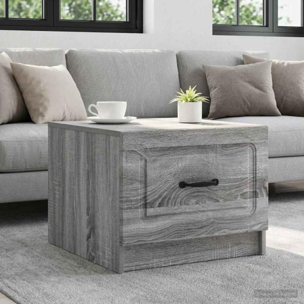ARDEBO.de - Couchtisch Sonoma-Grau 49 x 50 x 37 cm Holzwerkstoff