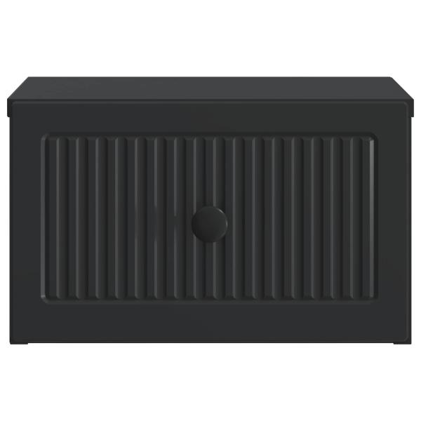 Wandmontierter Nachttisch Schwarz 33 x 34,5 x 20 cm