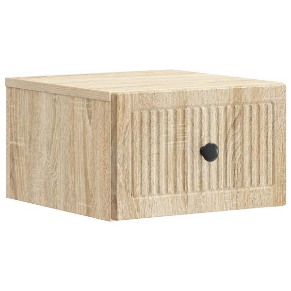 Wandmontierter Nachttisch Sonoma-Eiche 33 x 34,5 x 20 cm