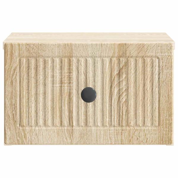 Wandmontierter Nachttisch Sonoma-Eiche 33 x 34,5 x 20 cm