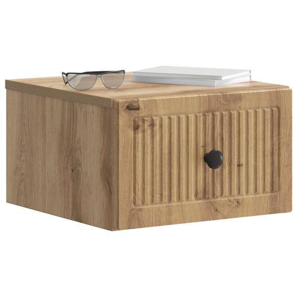 Wandmontierter Nachttisch 2 stk. Artisan-Eiche