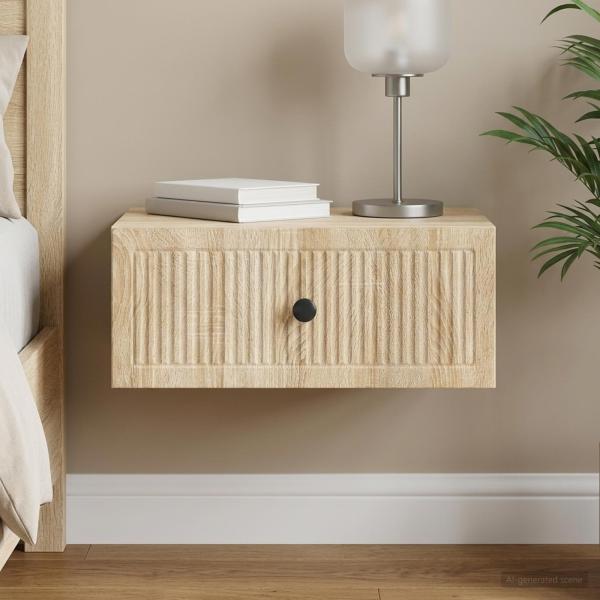 ARDEBO.de - Nachttisch Sonoma-Eiche 49 x 34,5 x 20 cm Holzwerkstoff