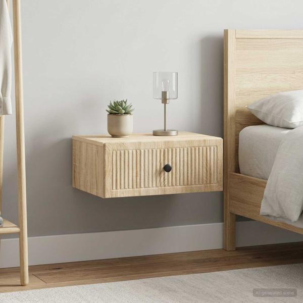 ARDEBO.de - Nachttisch 2 Stk. Sonoma-Eiche 49 x 34,5 x 20 cm Holzwerkstoff