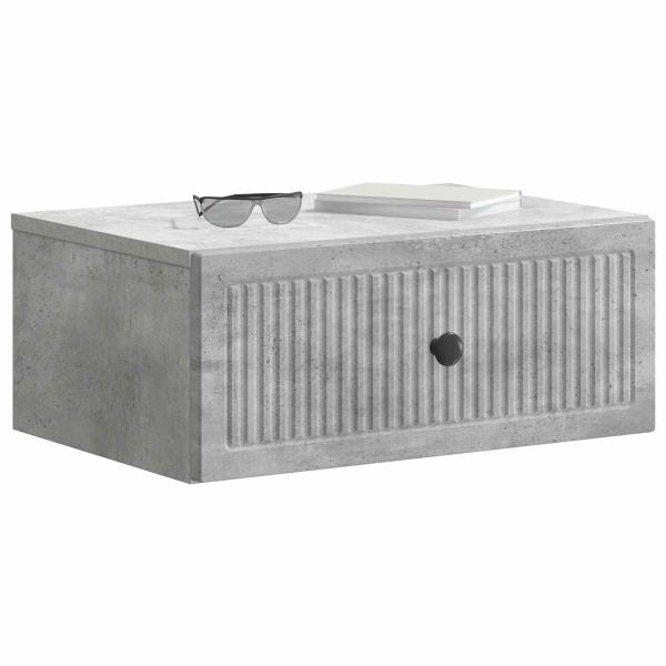 Nachttisch Betongrau 49 x 34,5 x 20 cm Holzwerkstoff
