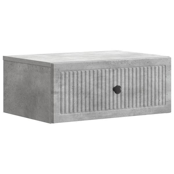 Nachttisch 2 Stk. Betongrau 49 x 34,5 x 20 cm Holzwerkstoff