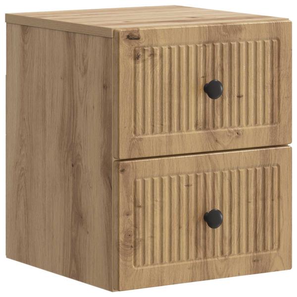 Wandmontierter Nachttisch Artisan-Eiche 33 x 34,5 x 40 cm