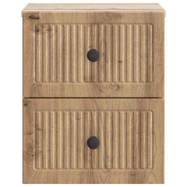Wandmontierter Nachttisch Artisan-Eiche 33 x 34,5 x 40 cm